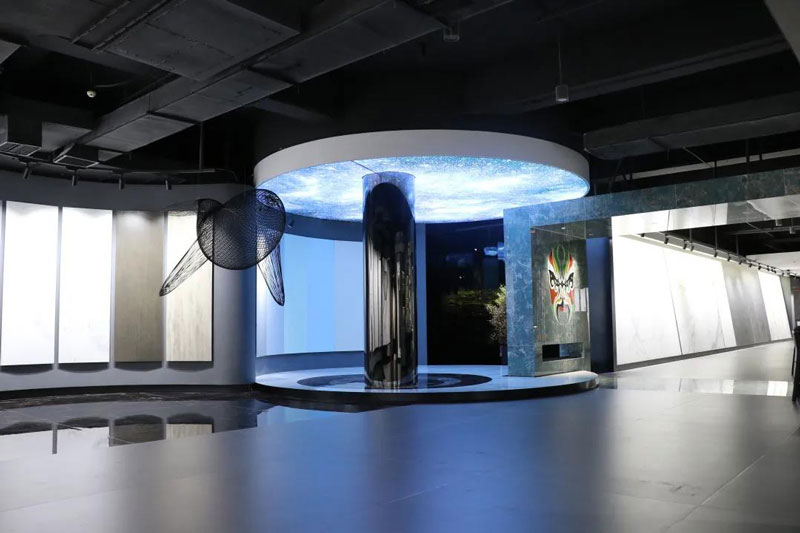 總部展廳鑒賞|3680㎡的巖值Show，刷新審美新高度